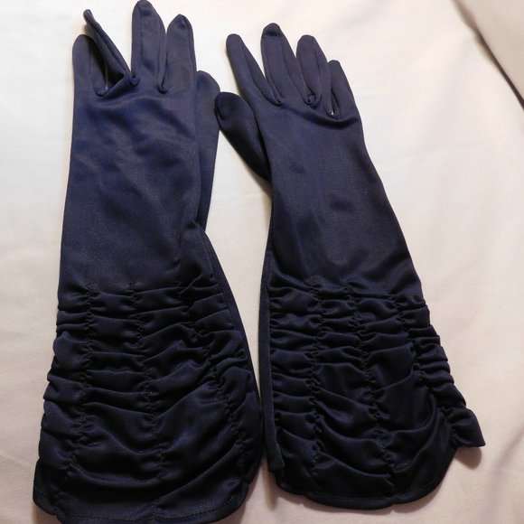 Vintage Martin's Formal Evening Gloves Blue - Picture 3 of 6